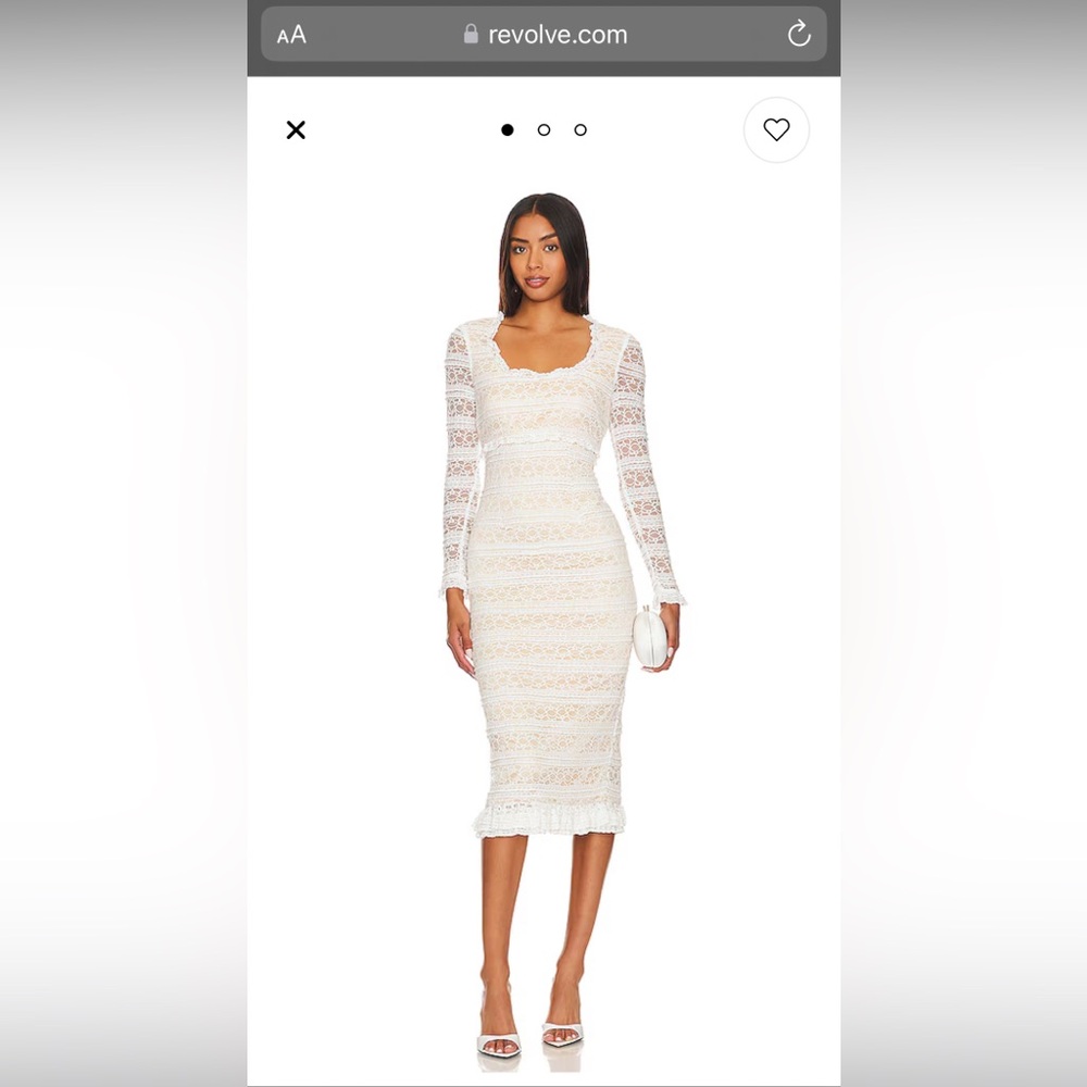 Likely Long Sleeve Lace Dress